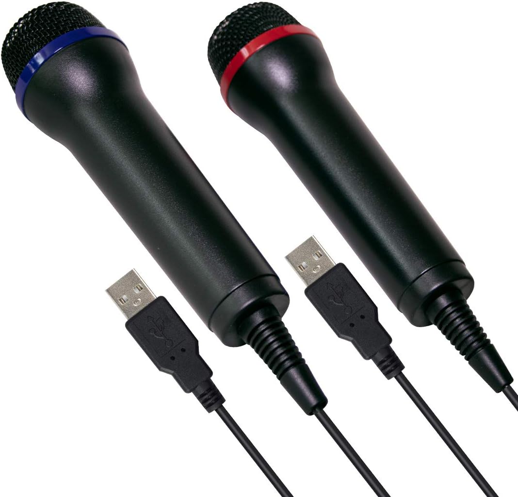 Imptech duo Microphones (Pair). Perfect for Karaoke Machines Ps4 PS3 Xbox