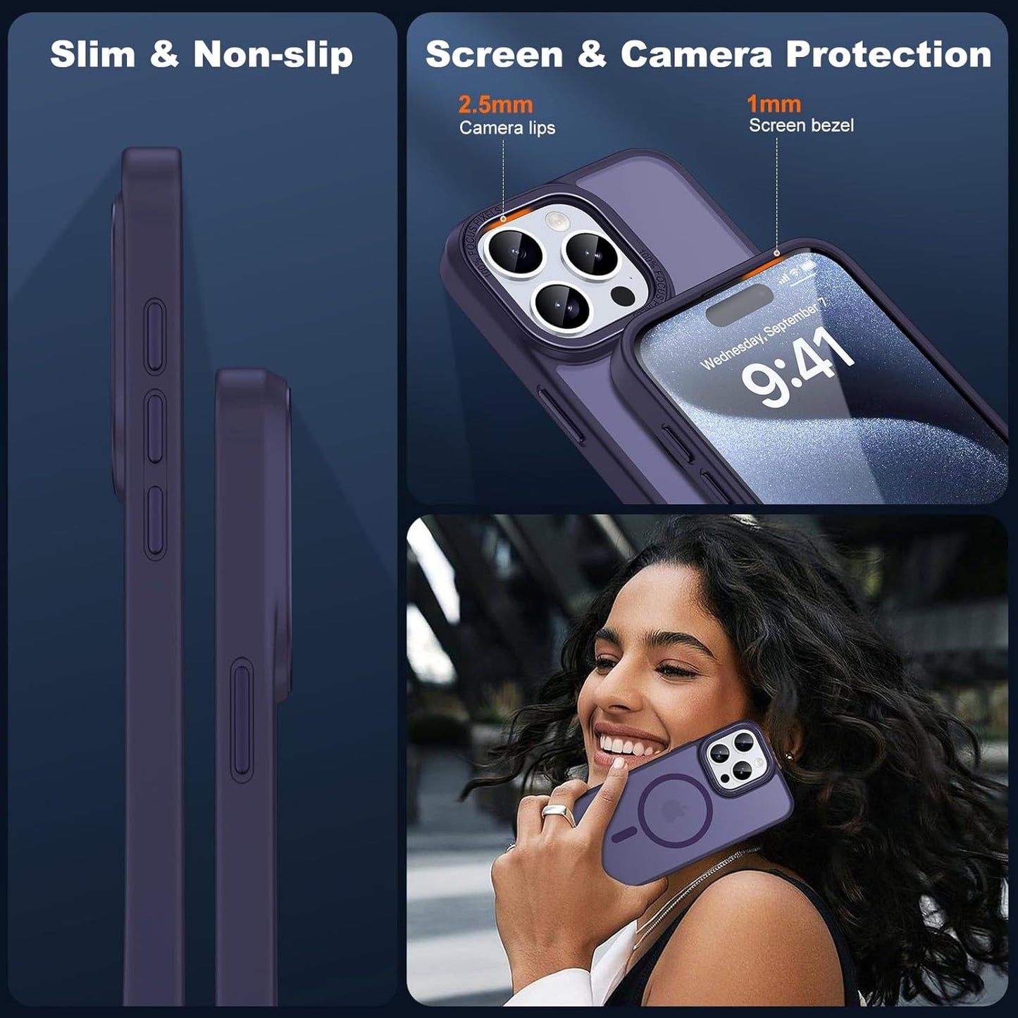 Case For iPhone 14 13 15 Pro Max Plus Shockproof Silicone MagSafe Cover