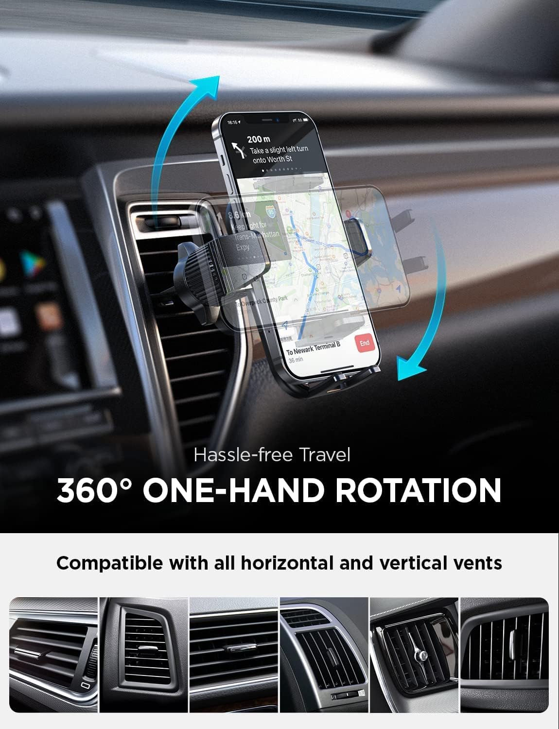 360°Car Phone Holder Universal Mount Mobile Windshield Dashboard/Air Vent desk