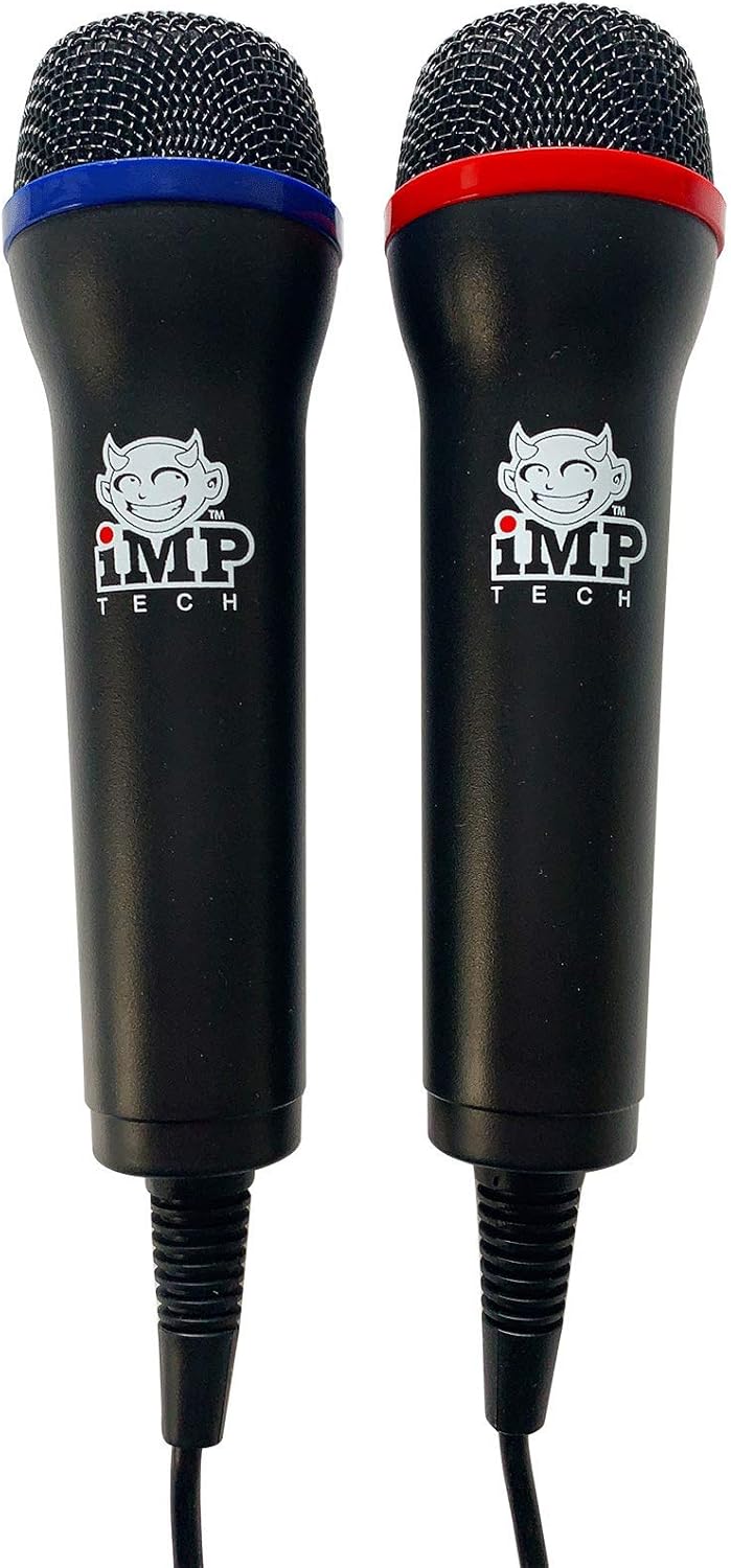 Imptech duo Microphones (Pair). Perfect for Karaoke Machines Ps4 PS3 Xbox