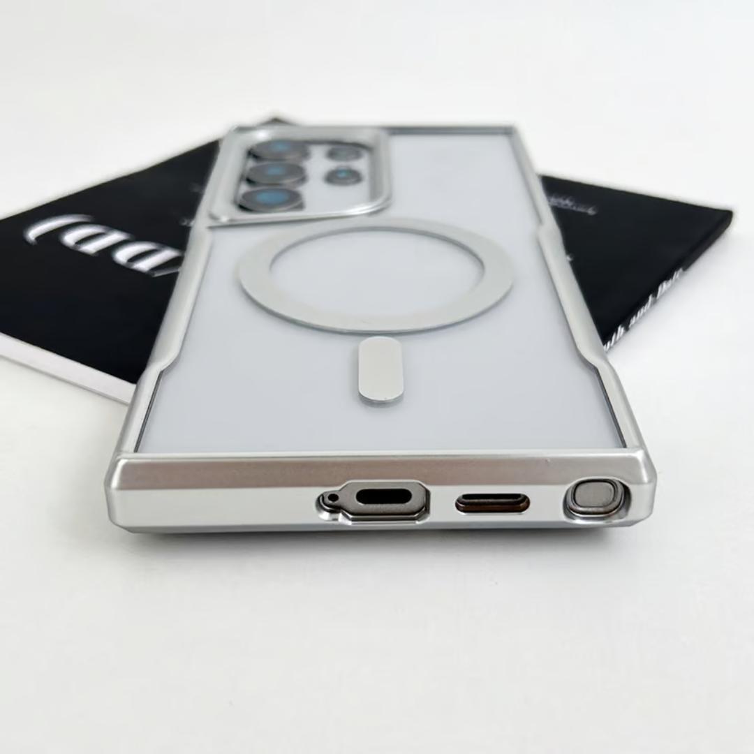 MagSafe Hollow Bracket Transparent Ultra Thin PC Case Samsung Series