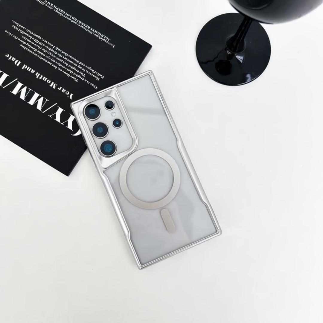 MagSafe Hollow Bracket Transparent Ultra Thin PC Case Samsung Series