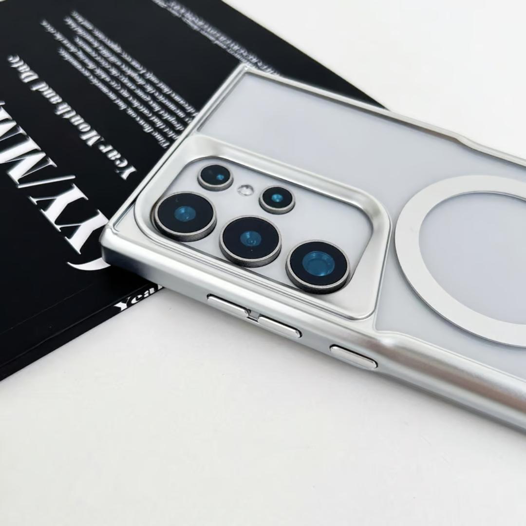MagSafe Hollow Bracket Transparent Ultra Thin PC Case Samsung Series