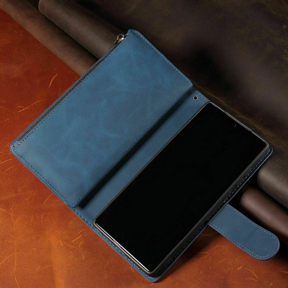 2 in 1 Zipper Wallet + Case For Samsung galaxy S23 S23 Ultra and S24 S24 Ultra Series