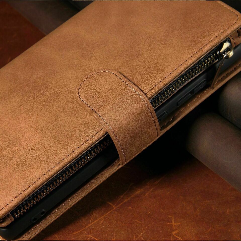 2 in 1 Zipper Wallet + Case For Samsung galaxy S23 S23 Ultra and S24 S24 Ultra Series