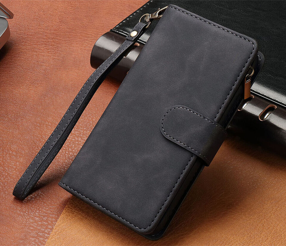 2 in 1 Zipper Wallet + Case For Samsung galaxy S23 S23 Ultra and S24 S24 Ultra Series