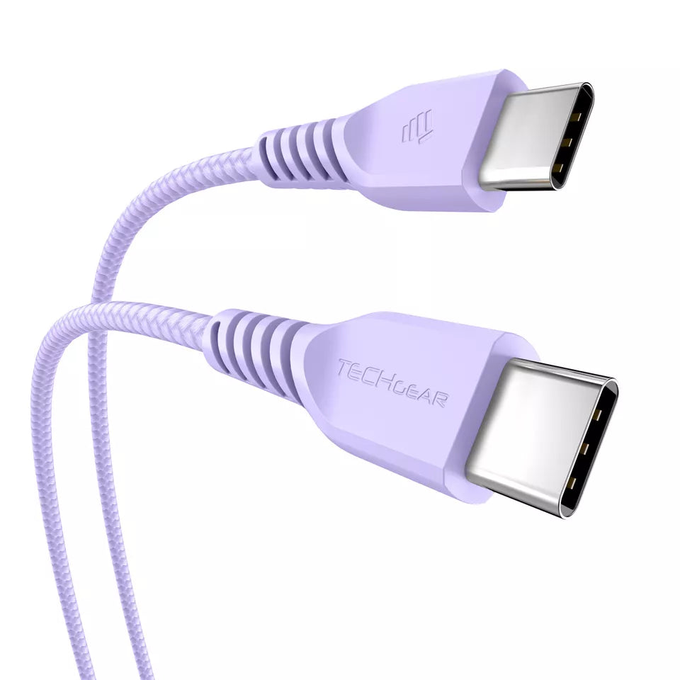 USB C to USB C Charger Cable, 1M 60W USB C Cable Nylon Braided Type C Charger Cable Fast Charging for iPhone 16 15 Pro Max/Pro/Plus, iPad Pro/Air, MacBook, Samsung Galaxy S23 Switch etc.