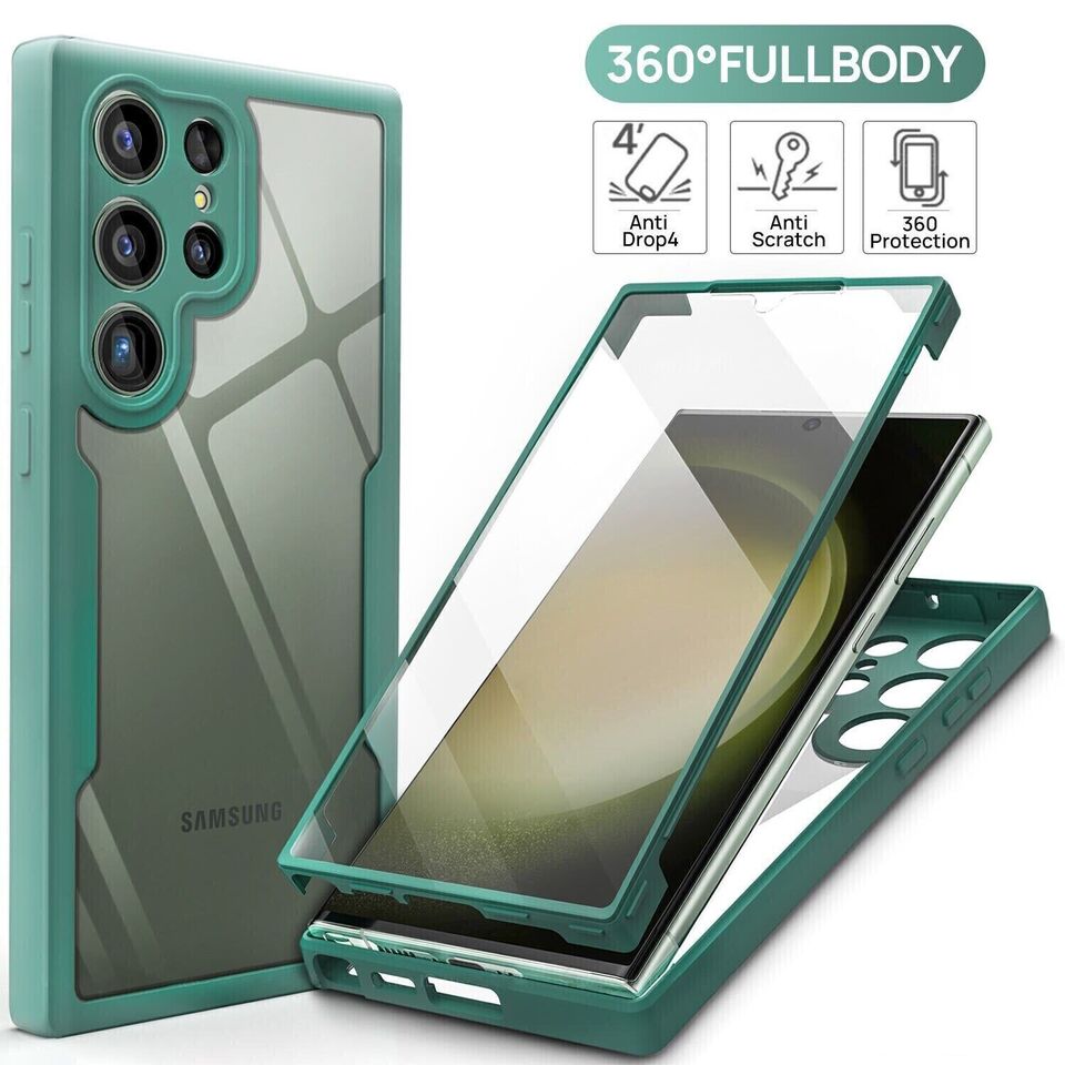 Front Back full body protection case for Samsung S24 S24+ and S24 ultra