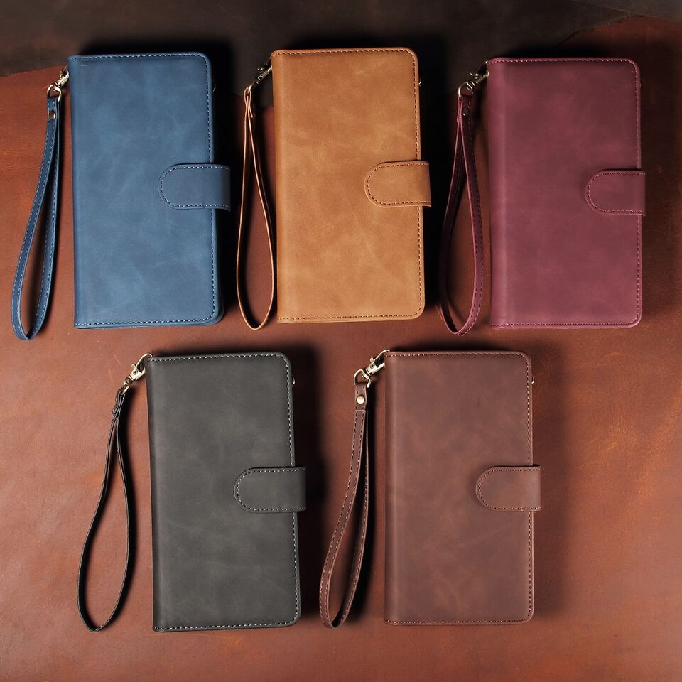 2 in 1 Zipper Wallet + Case For Samsung galaxy S23 S23 Ultra and S24 S24 Ultra Series